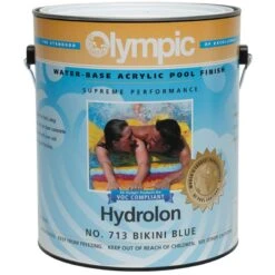 Olympic Hydrolon Water-Based Acrylic Pool Finish 1 Gallon