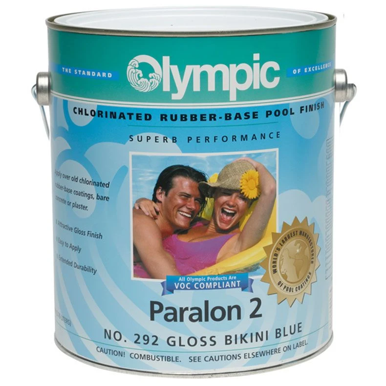 Olympic Paralon 2 Chlorinated Rubber-Base Pool Finish 1 Gallon